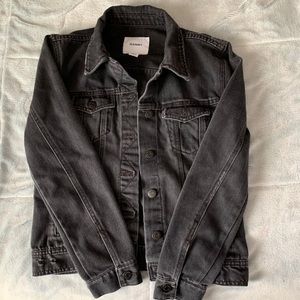 black jean jacket